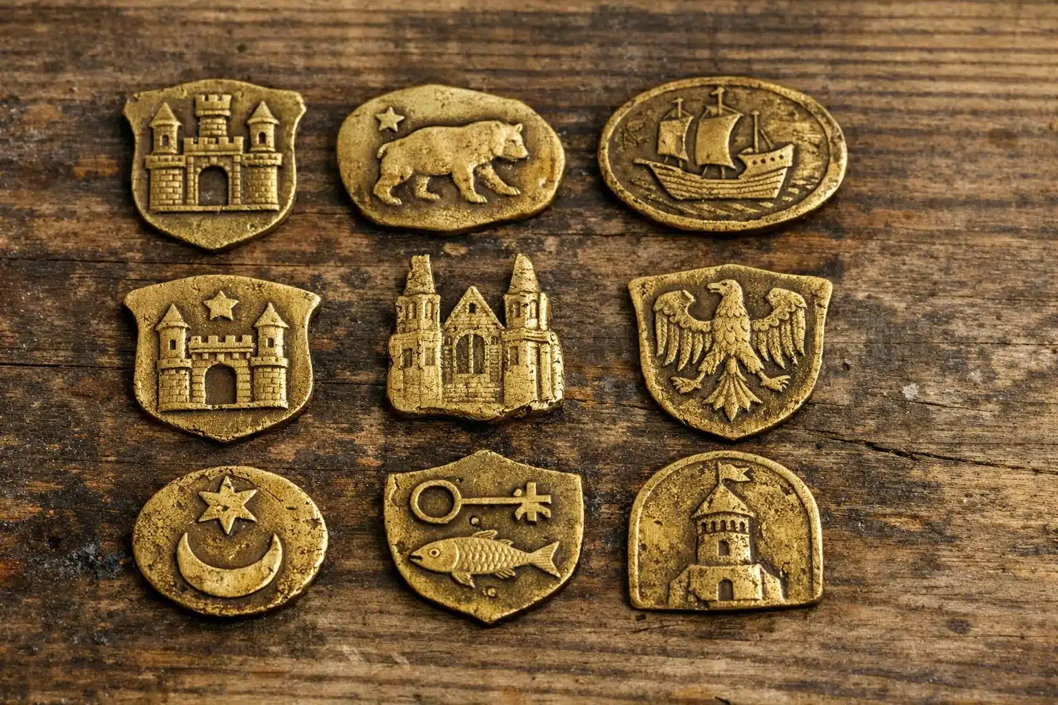 Historical German town hallmarks from pre 1884 era showing Berlin Munich and Hamburg city marks on antique gold risultato