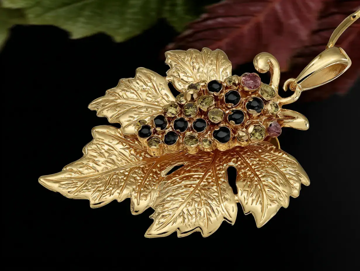 Is Black Hills Gold Jewelry Worth Anything Characteristic grape cluster and leaf design on Black Hills Gold jewelry