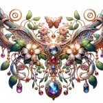 Nature-inspired elegance with flowing lines and organic motifs