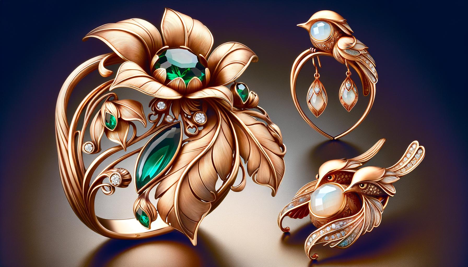 Art Nouveau Jewelry: The Intersection of Art and Nature 1 The Intersection of Art and Nature, featuring organic designs and intricate craftsmanship