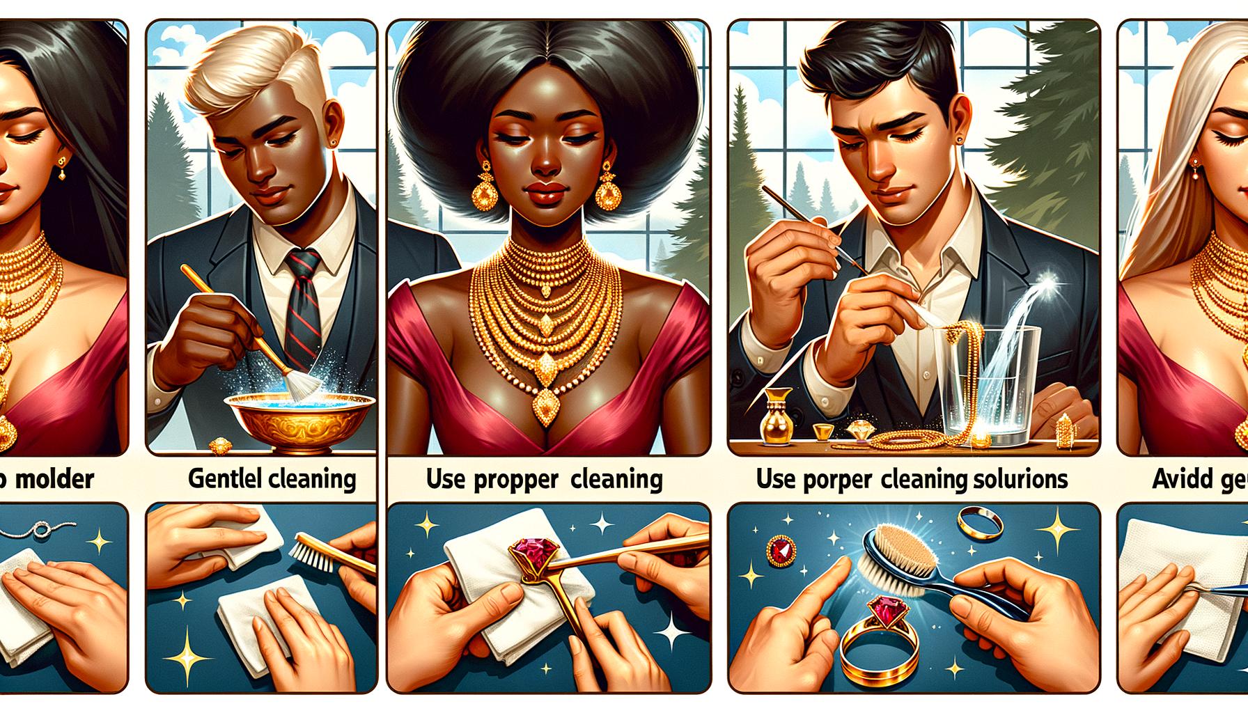 Avoiding Common Mistakes When Cleaning Jewelry 1 Tips for avoiding common mistakes when cleaning jewelry to preserve its sparkle and avoid damage