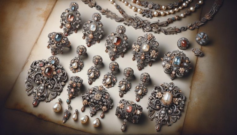 extravagance and ornamentation, featuring intricate designs and opulent gemstones