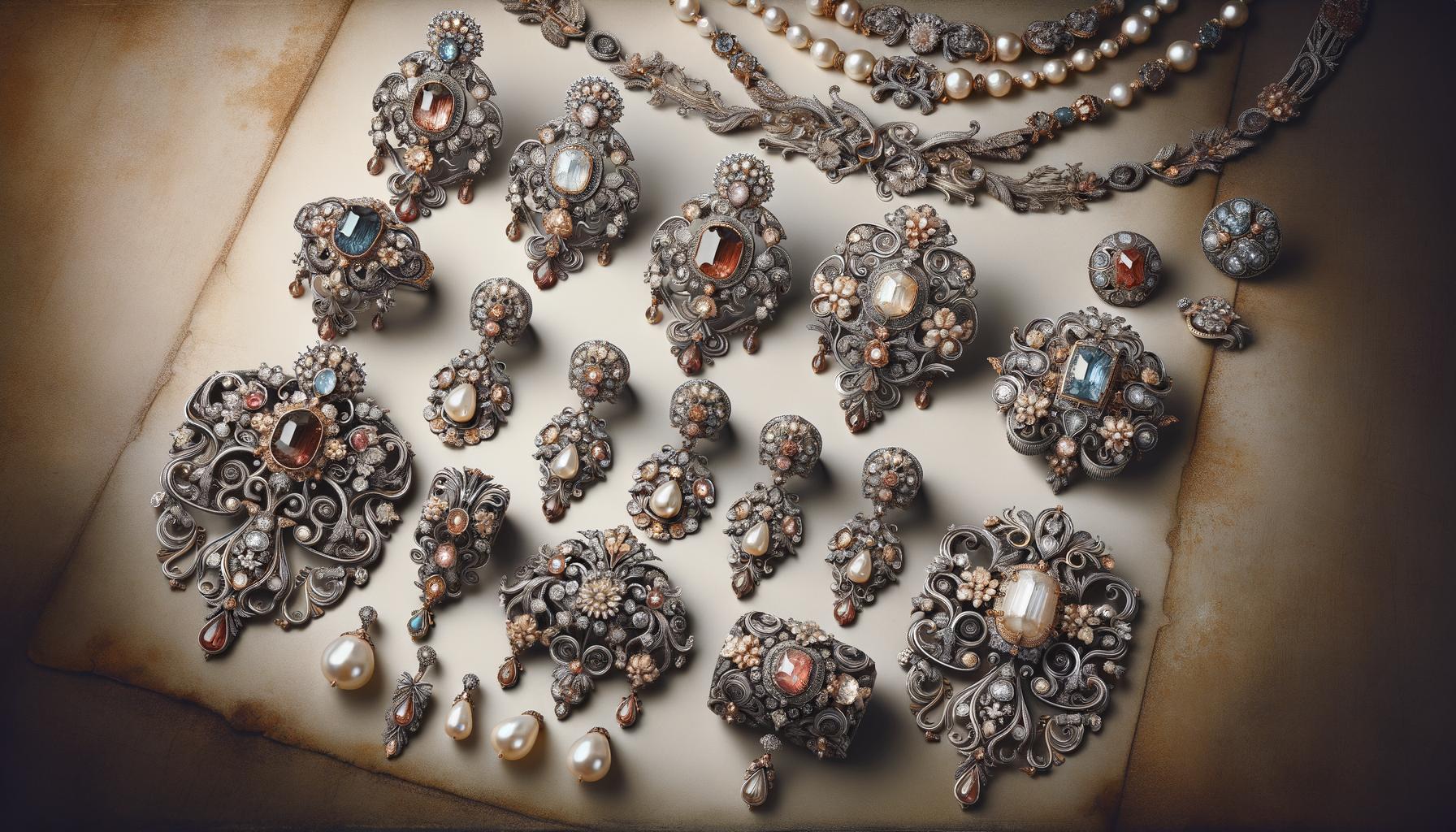 Baroque Jewelry: Extravagance and Ornamentation 1 extravagance and ornamentation, featuring intricate designs and opulent gemstones