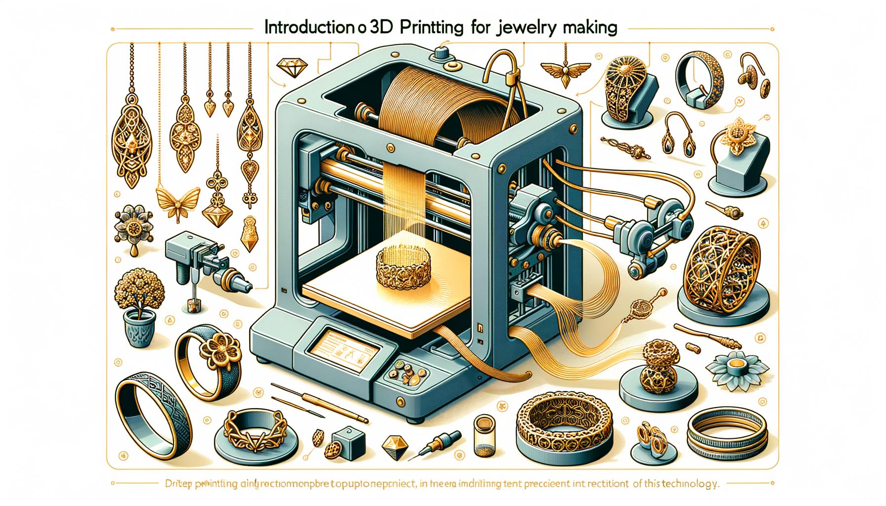 Introduction to 3D Printing for Jewelry Making 1 A beginner's guide to creating custom jewelry designs
