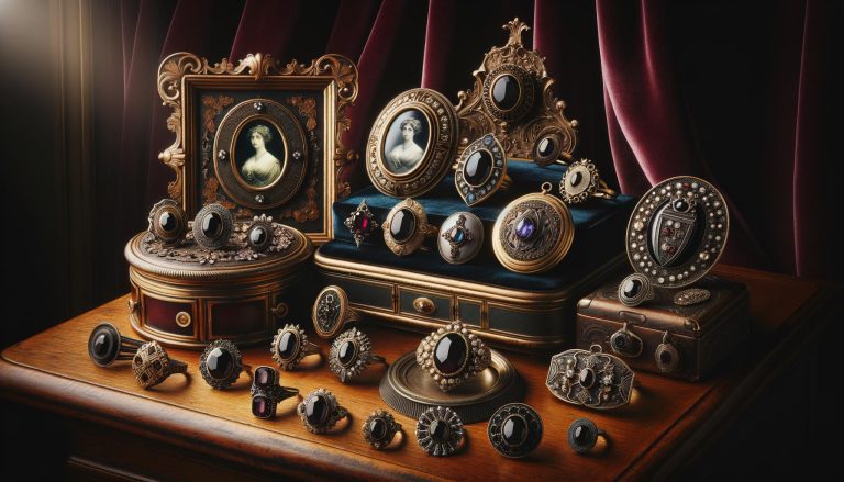 ornate pieces representing sentiment and mourning with intricate designs and symbolic meanings