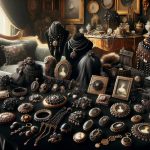 Mourning Jewelry: Victorian Traditions of Remembrance Victorian traditions of remembrance depicted in elegant and sentimental designs for honoring lost loved ones