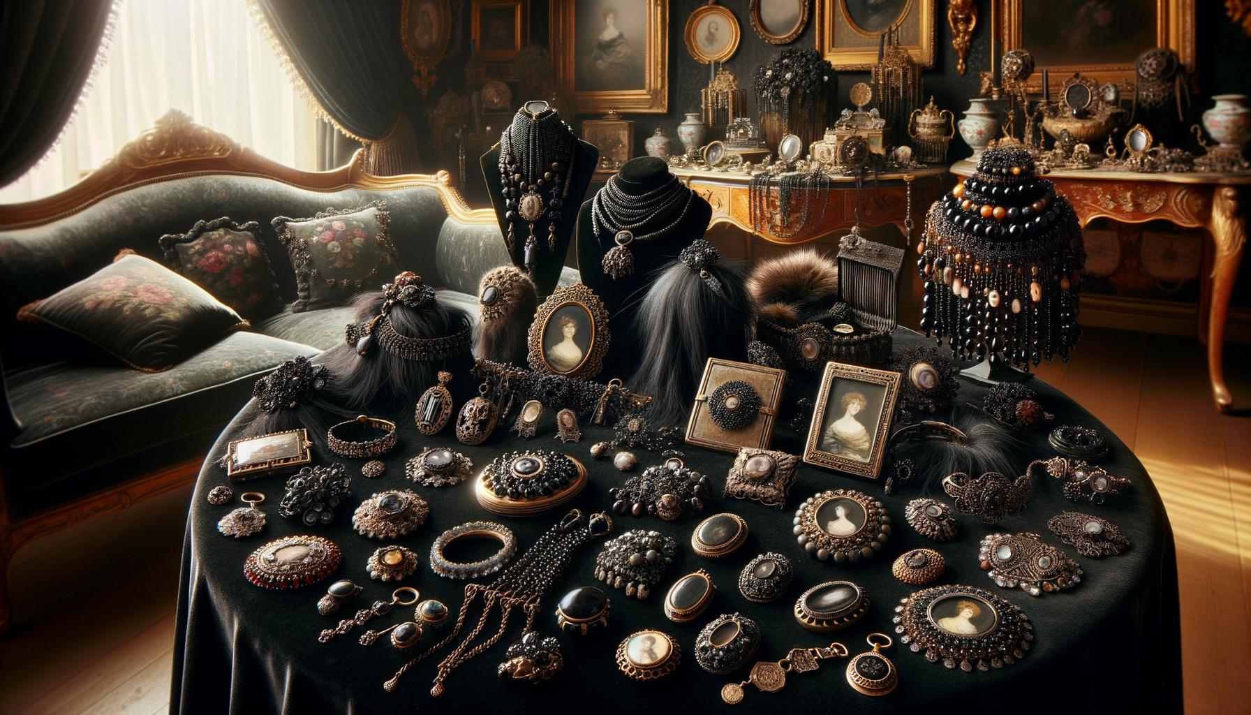 Mourning Jewelry: Victorian Traditions of Remembrance 1 Victorian traditions of remembrance depicted in elegant and sentimental designs for honoring lost loved ones