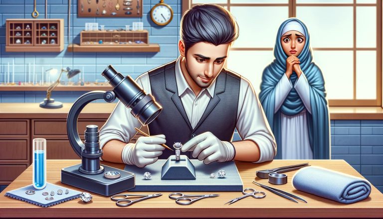 An image illustrating the importance of regular jewelry inspections to maintain their beauty and longevity