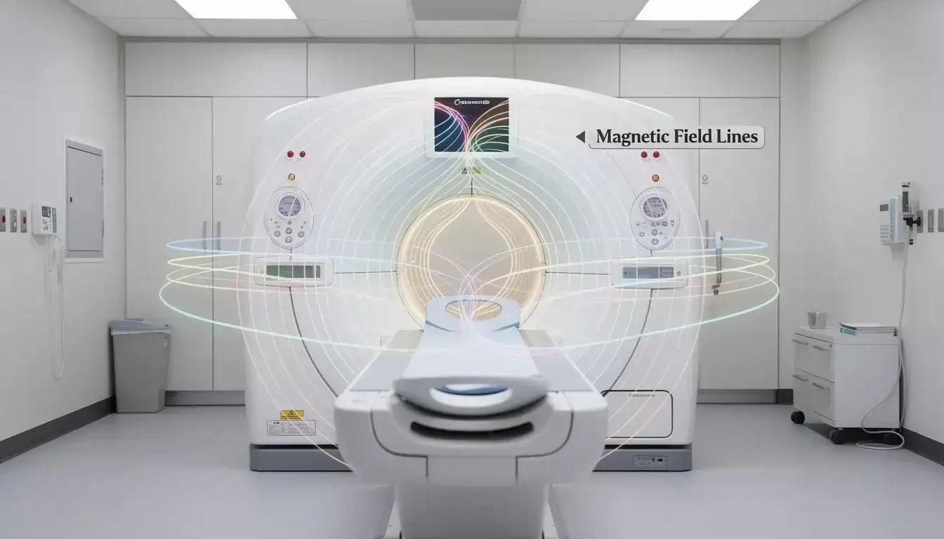 Can You Wear Gold Jewelry in an Mri MRI magnetic field strength visualization showing 5-gauss line and safety zones_risultato