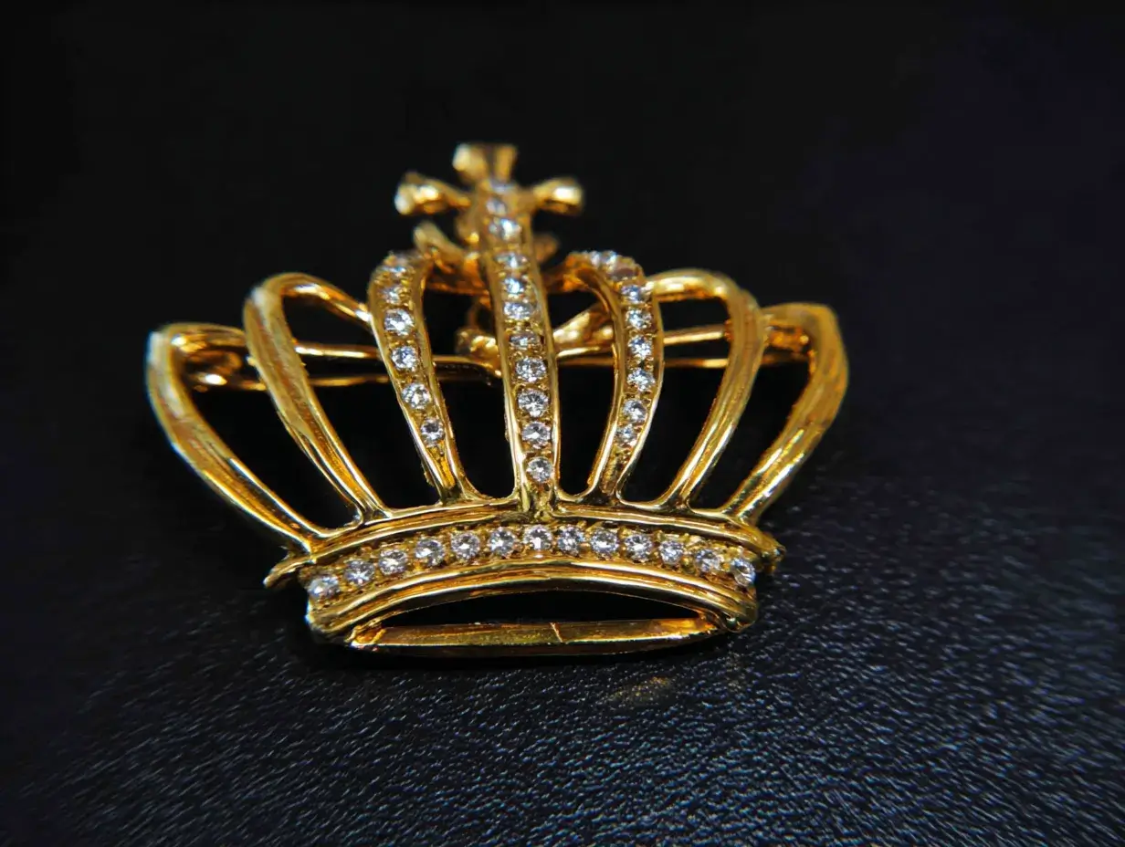 Costume Jewelry Makers Marks Database Trifari crown symbol trademark on costume jewelry brooch