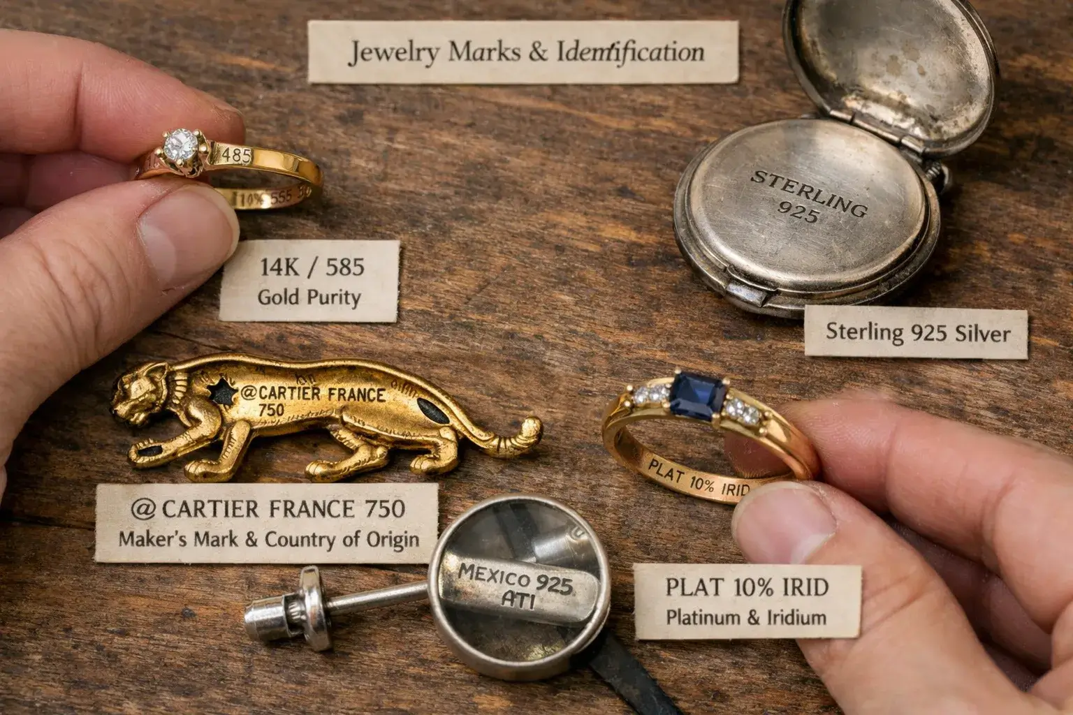Complete Guide to Jewelry Marks & Identification