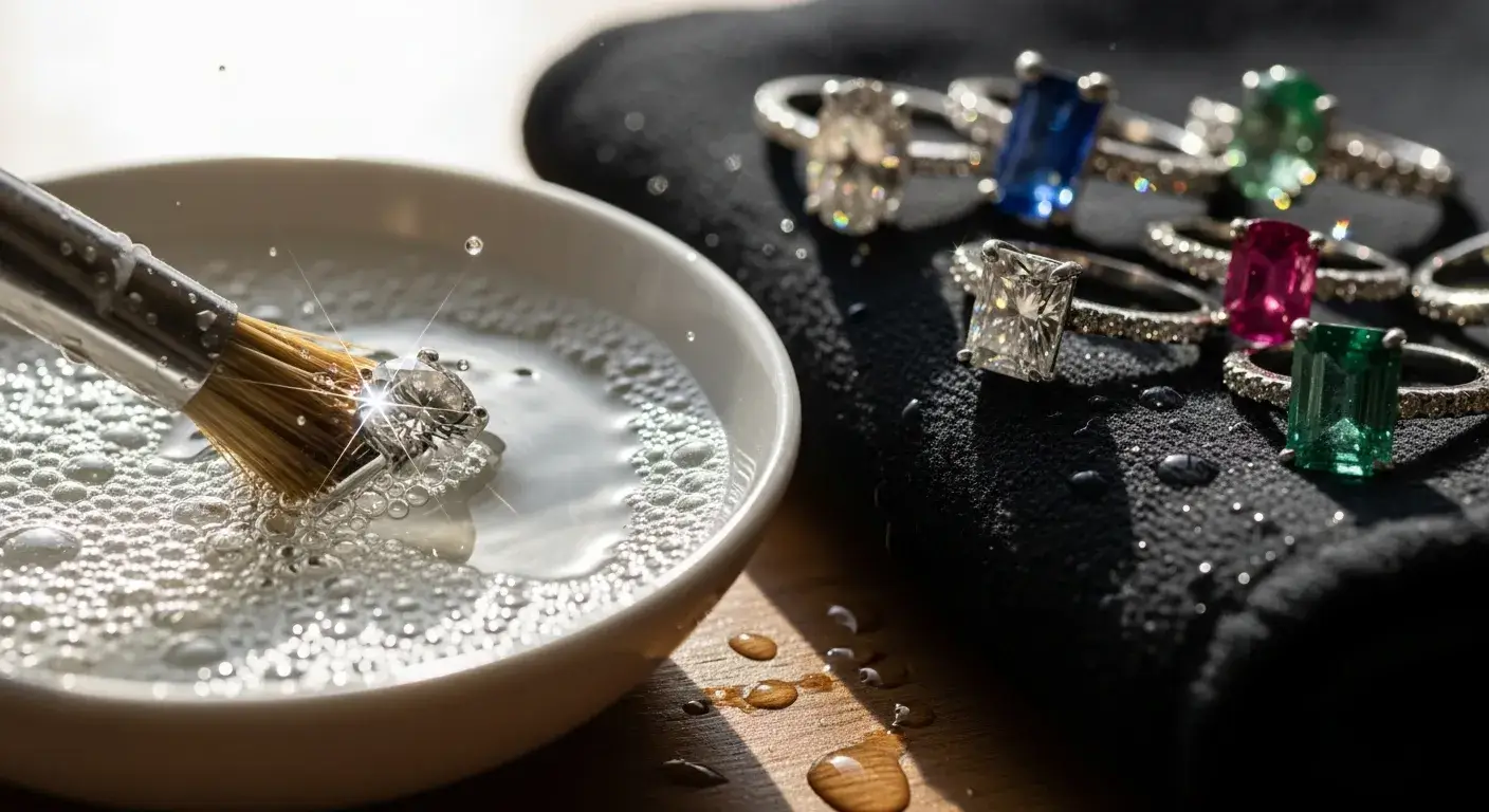 How to Clean Diamond Rings & Gemstones