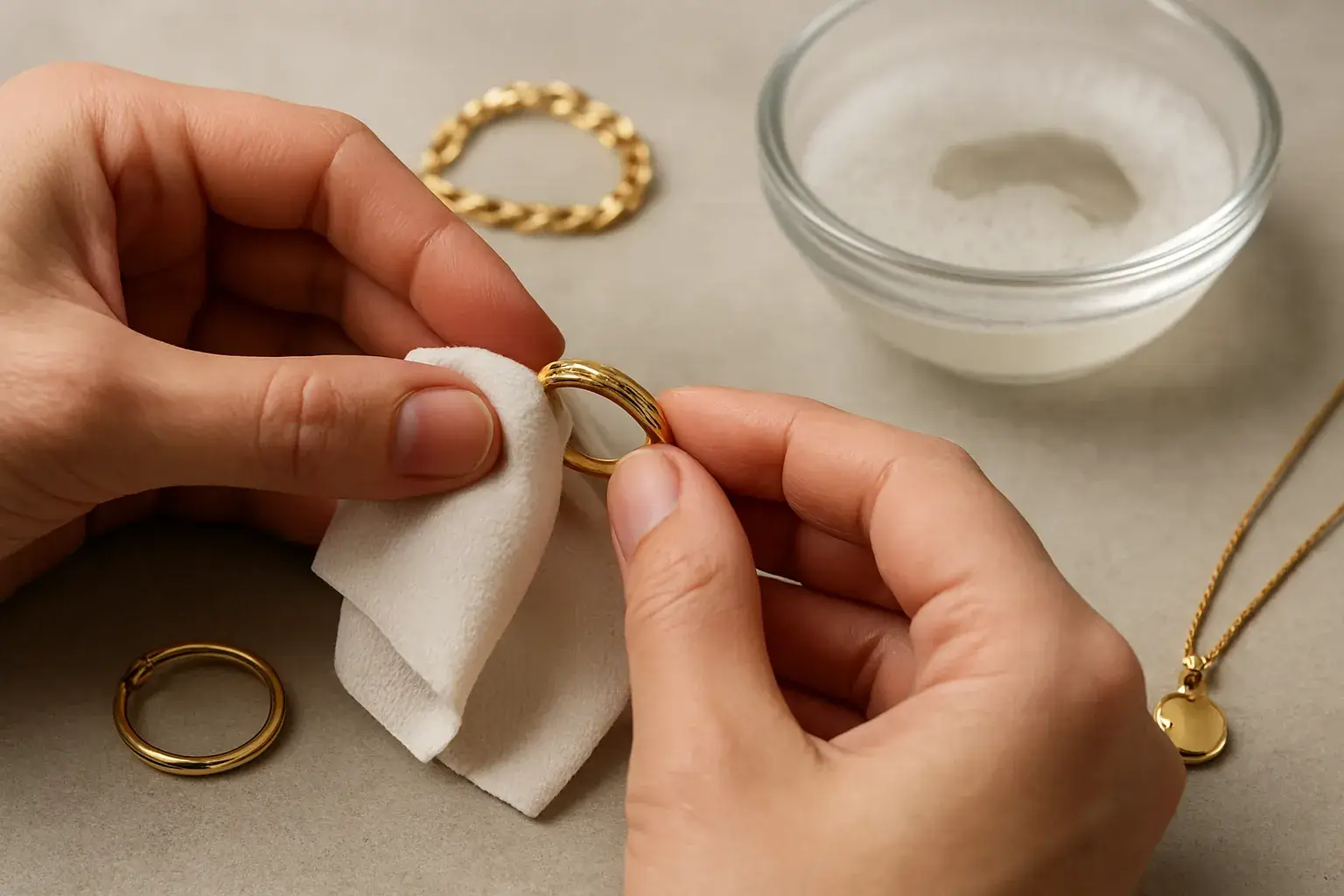 How to Clean Gold Jewelry at Home: Professional Methods (2026) How to Clean Gold Jewelry at Home 2