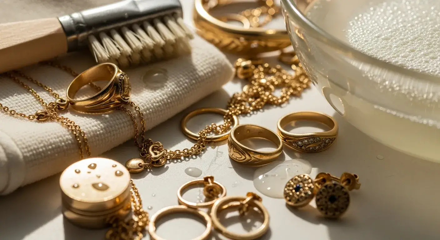 How to Clean Gold Jewelry at Home: Professional Methods (2026) How to Clean Gold Jewelry at Home 4