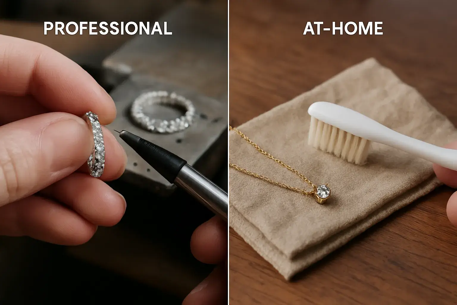 Professional vs At-Home Jewelry Cleaning