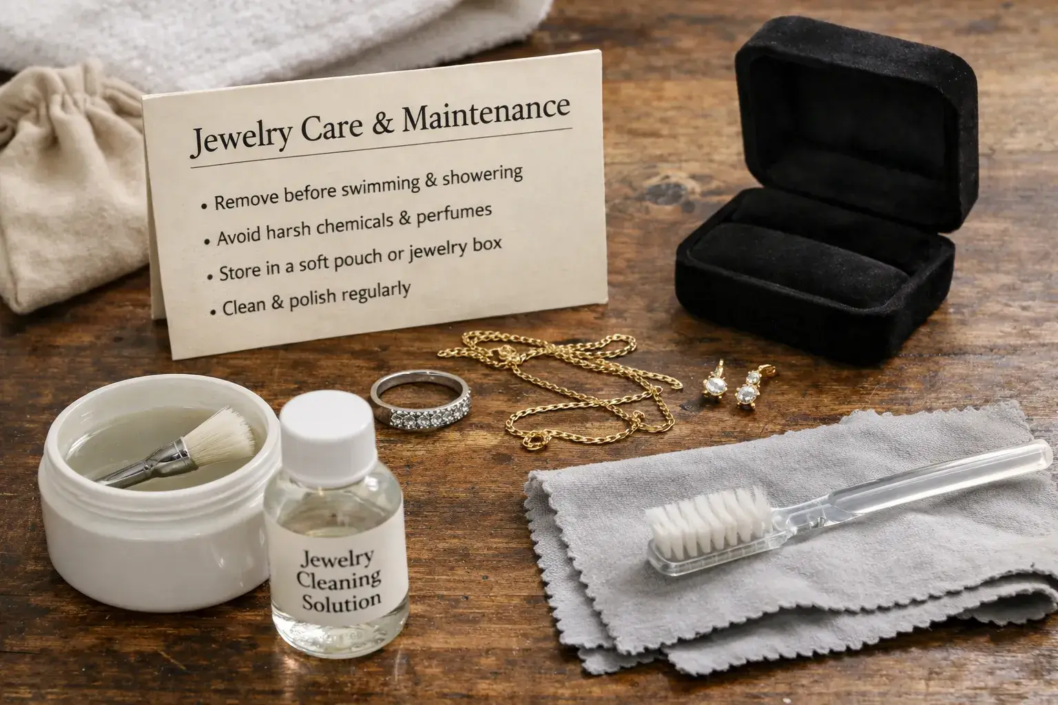 The Complete Guide to Jewelry Care & Maintenance (2026) The Complete Guide to Jewelry Care & Maintenance (2026)