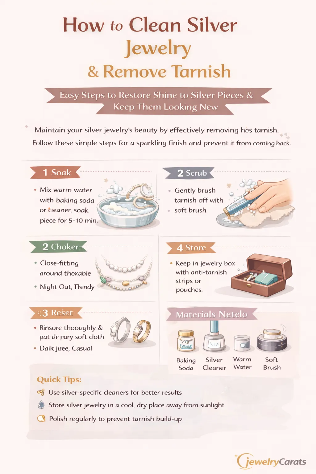 How to Clean Silver Jewelry & Remove Tarnish: Complete Guide (2026) How to Clean Silver Jewelry & Remove Tarnish