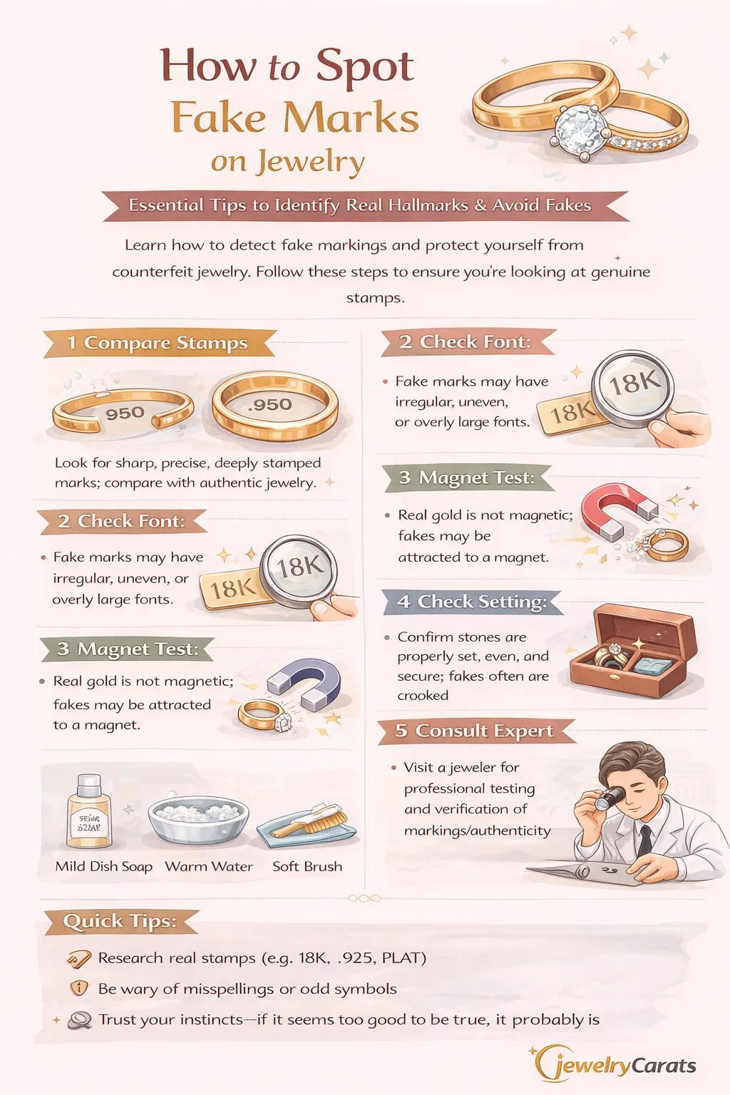How to Spot Fake Jewelry Marks