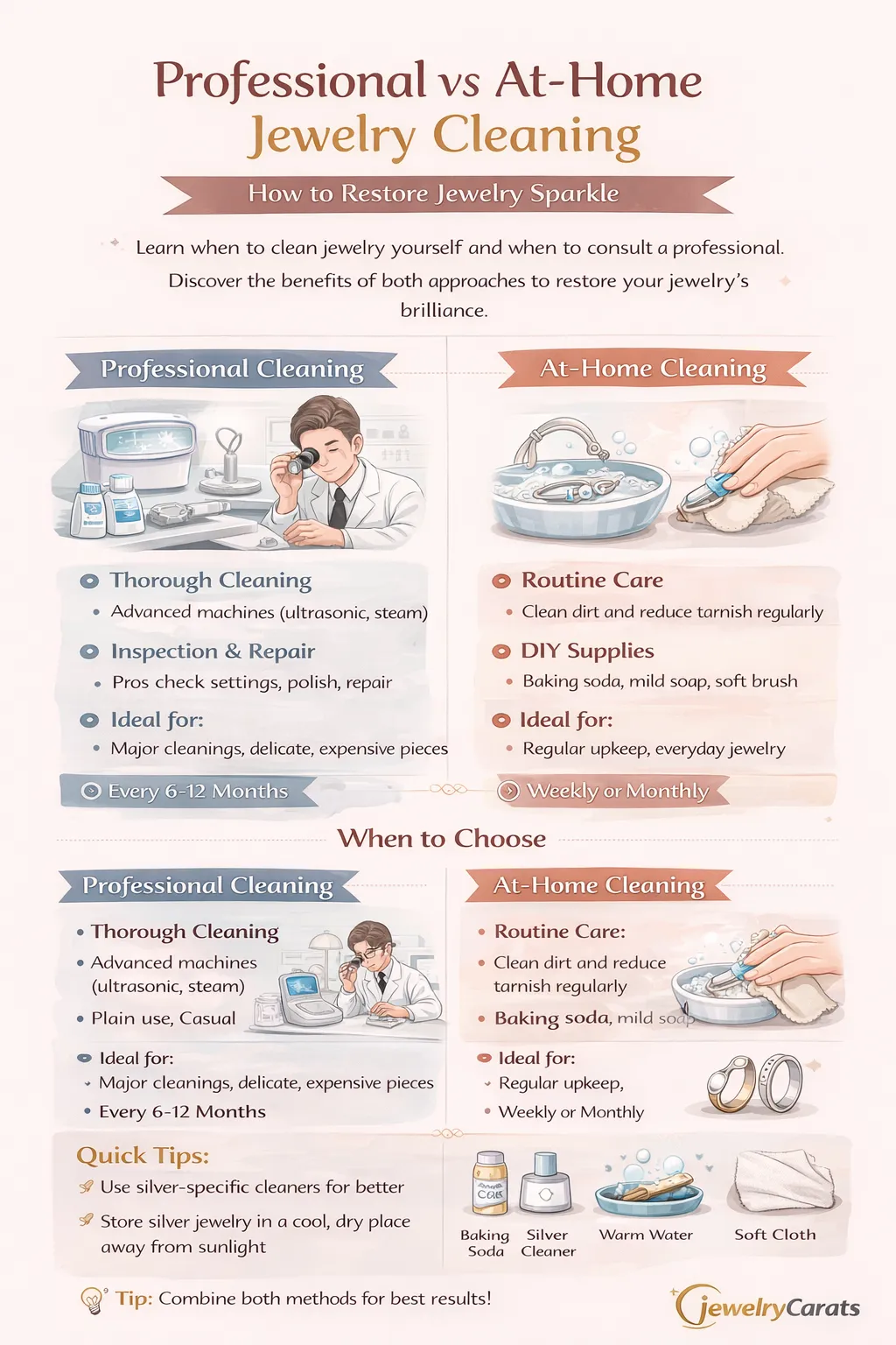 Professional vs At-Home Jewelry Cleaning